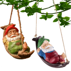 Gnomo decorativo para quintais e jardins