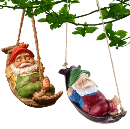 Gnomo decorativo para quintais e jardins